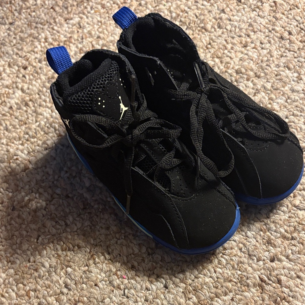 Kids Black and Blue Sneakers
